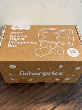 Fisher price Montessori
Wooden
Sort & Find
Object
Permanence
Box